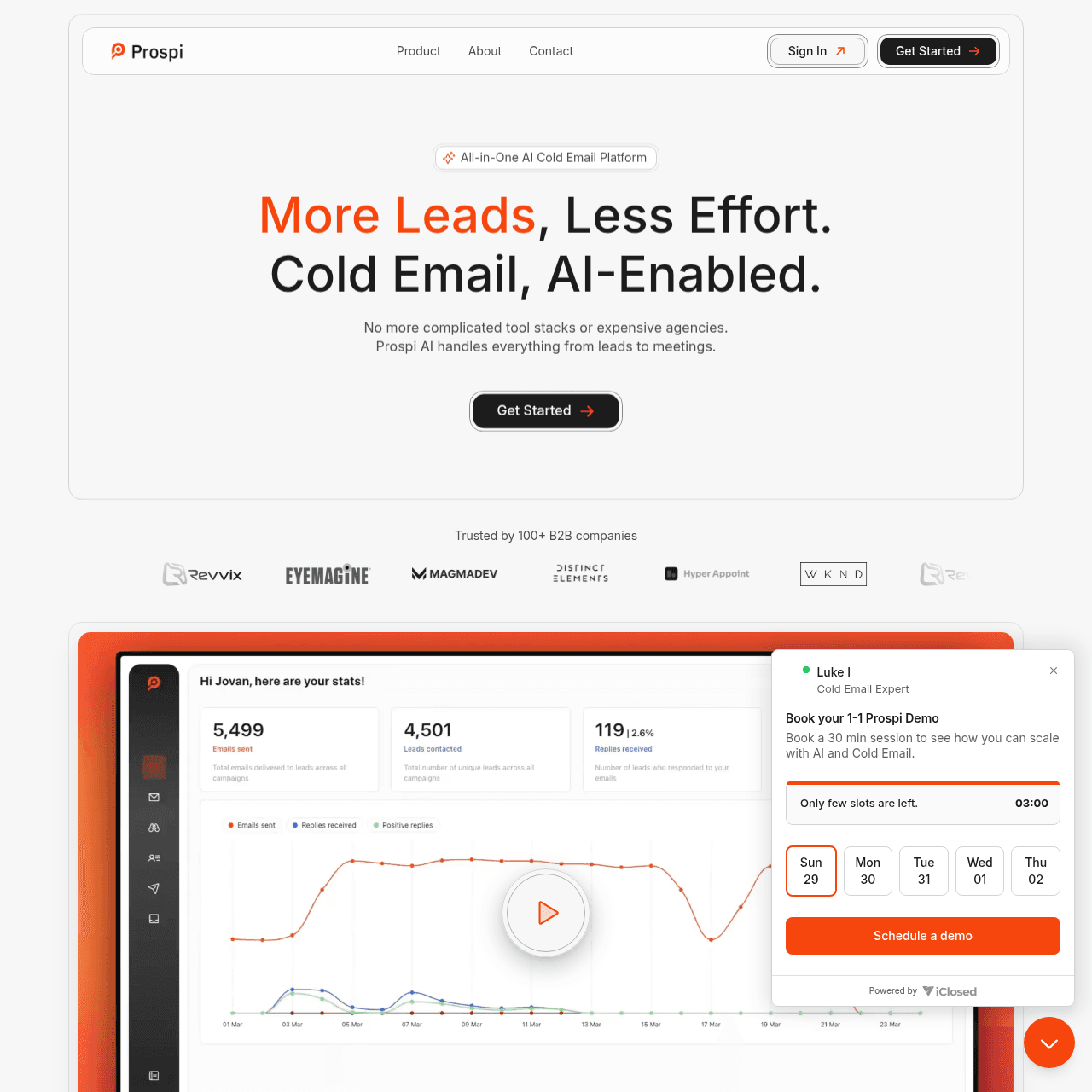 Prospi homepage