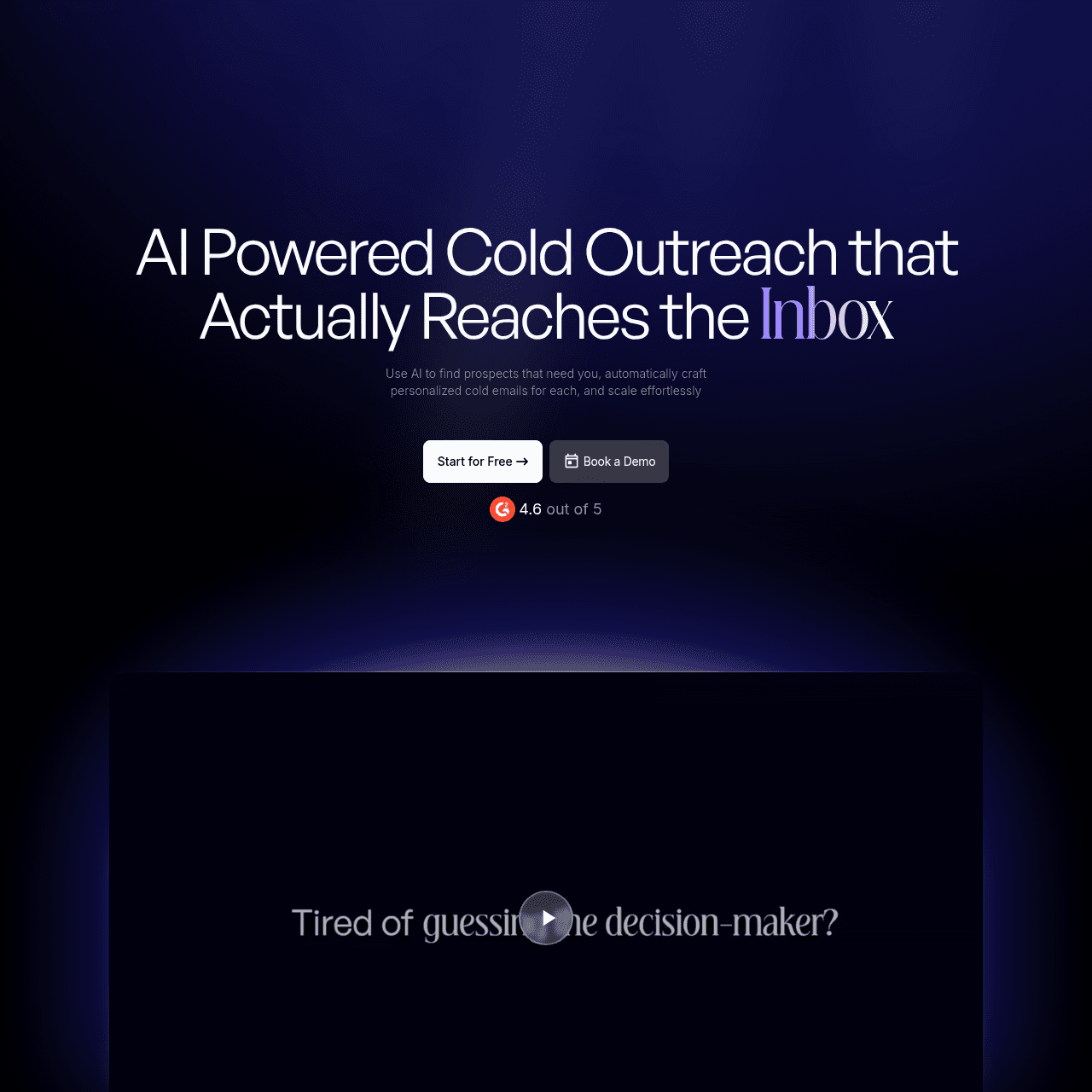 ReachInbox homepage